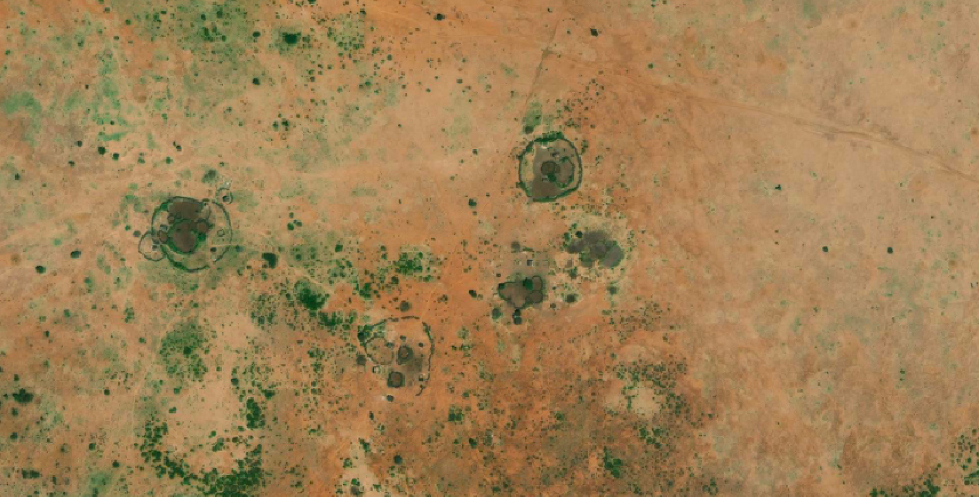 Satellite image of rural Kenya