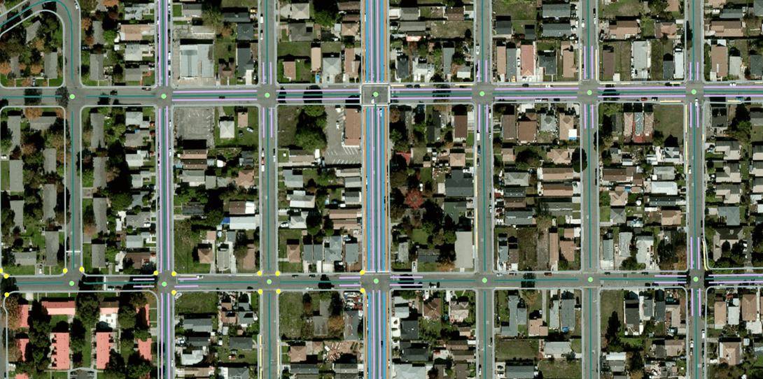 Pedestrian right-of-way maps