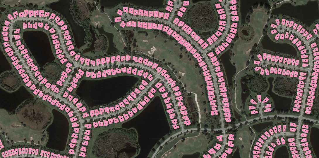 Geocoded building footprints