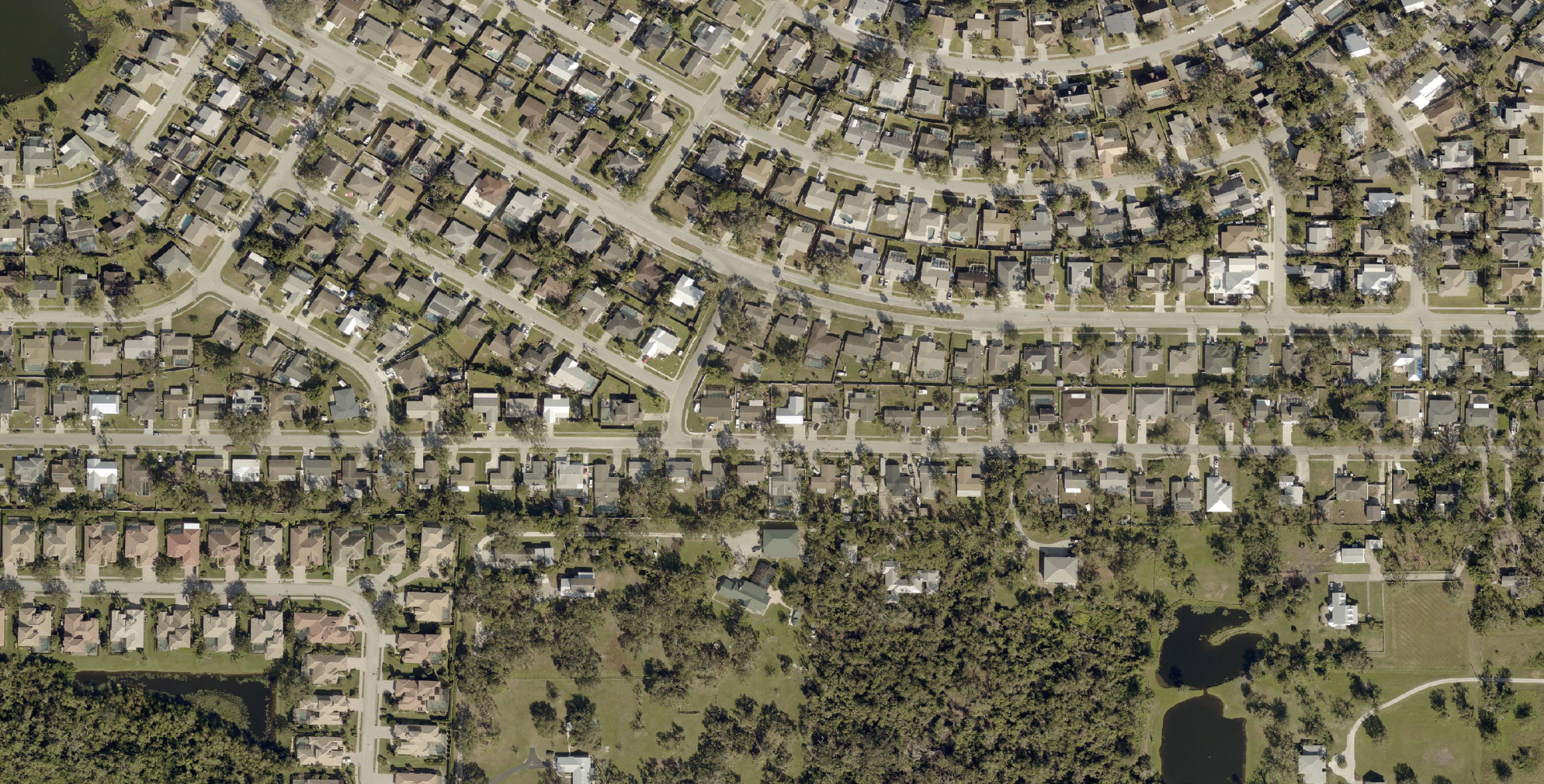 Land cover data and aerial imagery