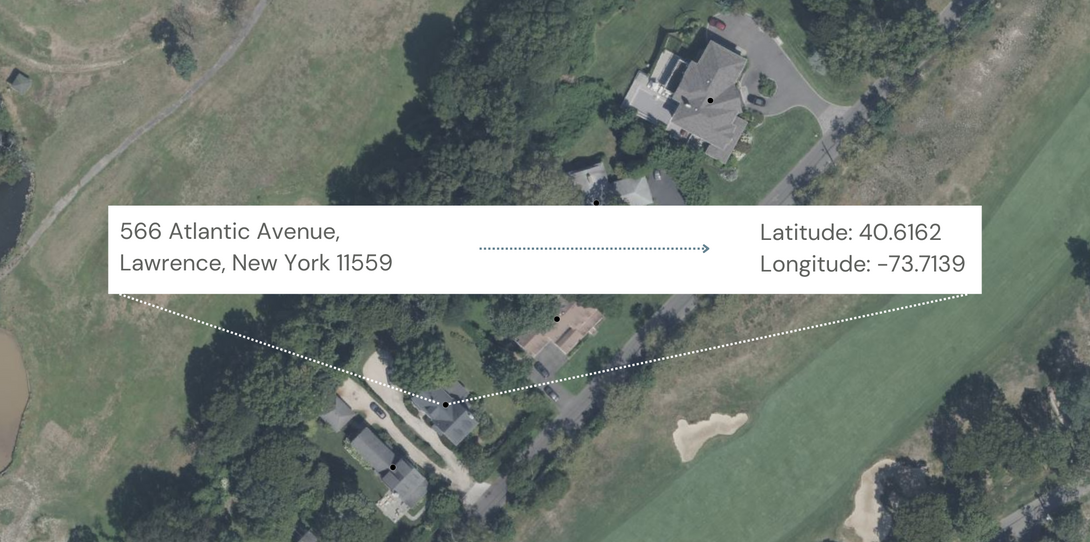 Geocoding data example