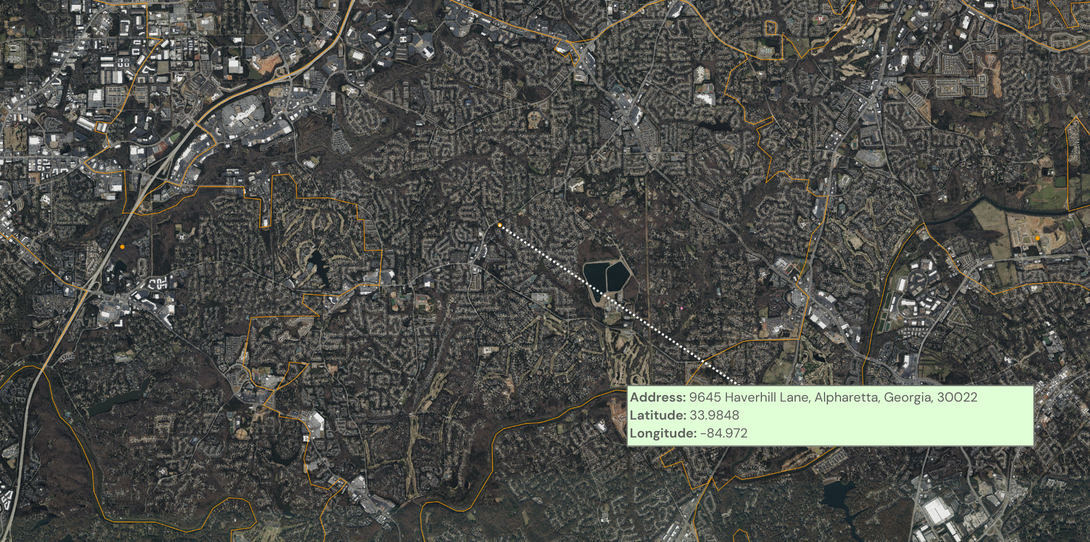Example of a ZIP code centroid geocode. 