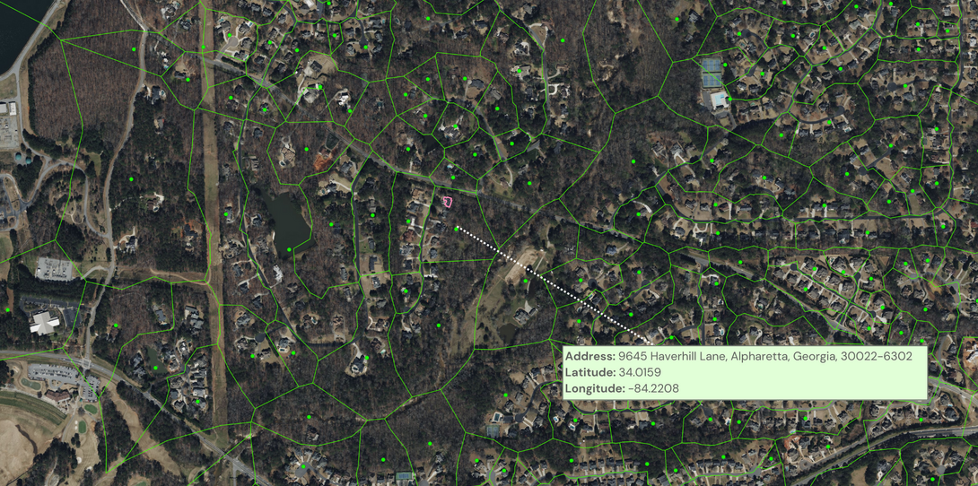 Example of a ZIP+4 centroid geocode.