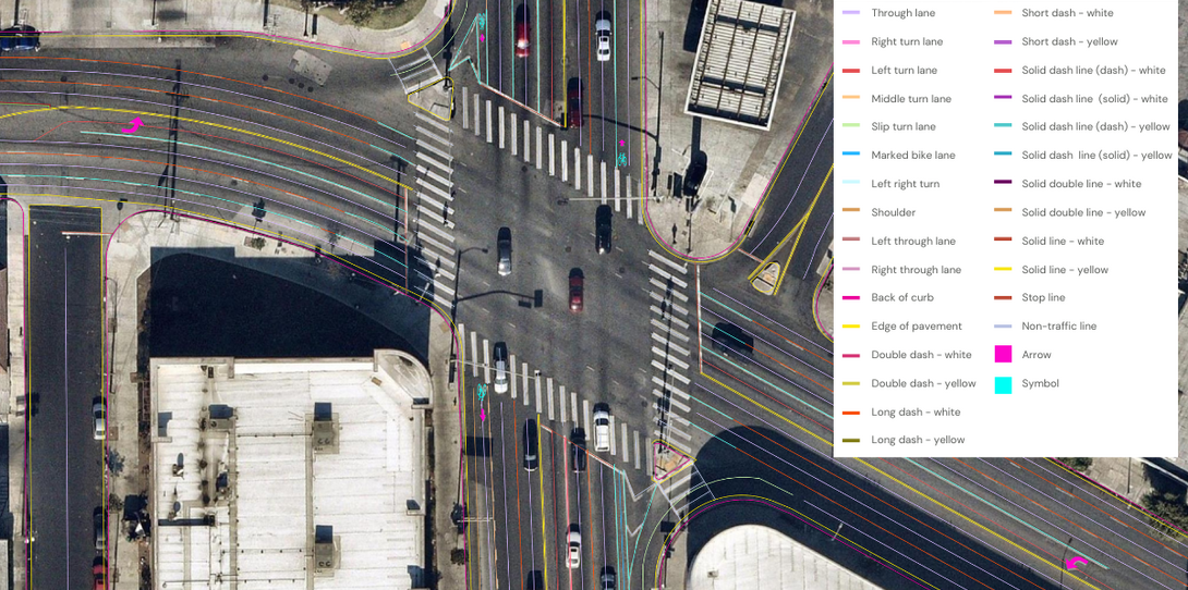 A sample of Ecopia’s Advanced Transportation Features, available off-the-shelf. Whether an organization needs just a single feature or the full suite of available layers, Ecopia delivers the data needed to support specific planning and operational goals.