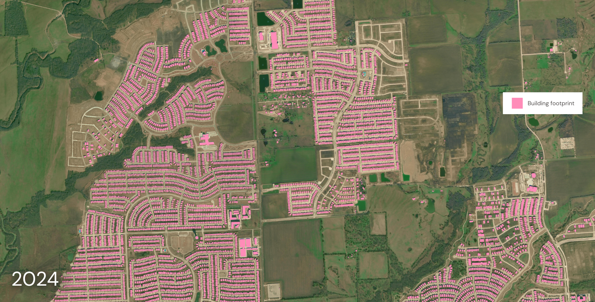 Change detection from satellite imagery