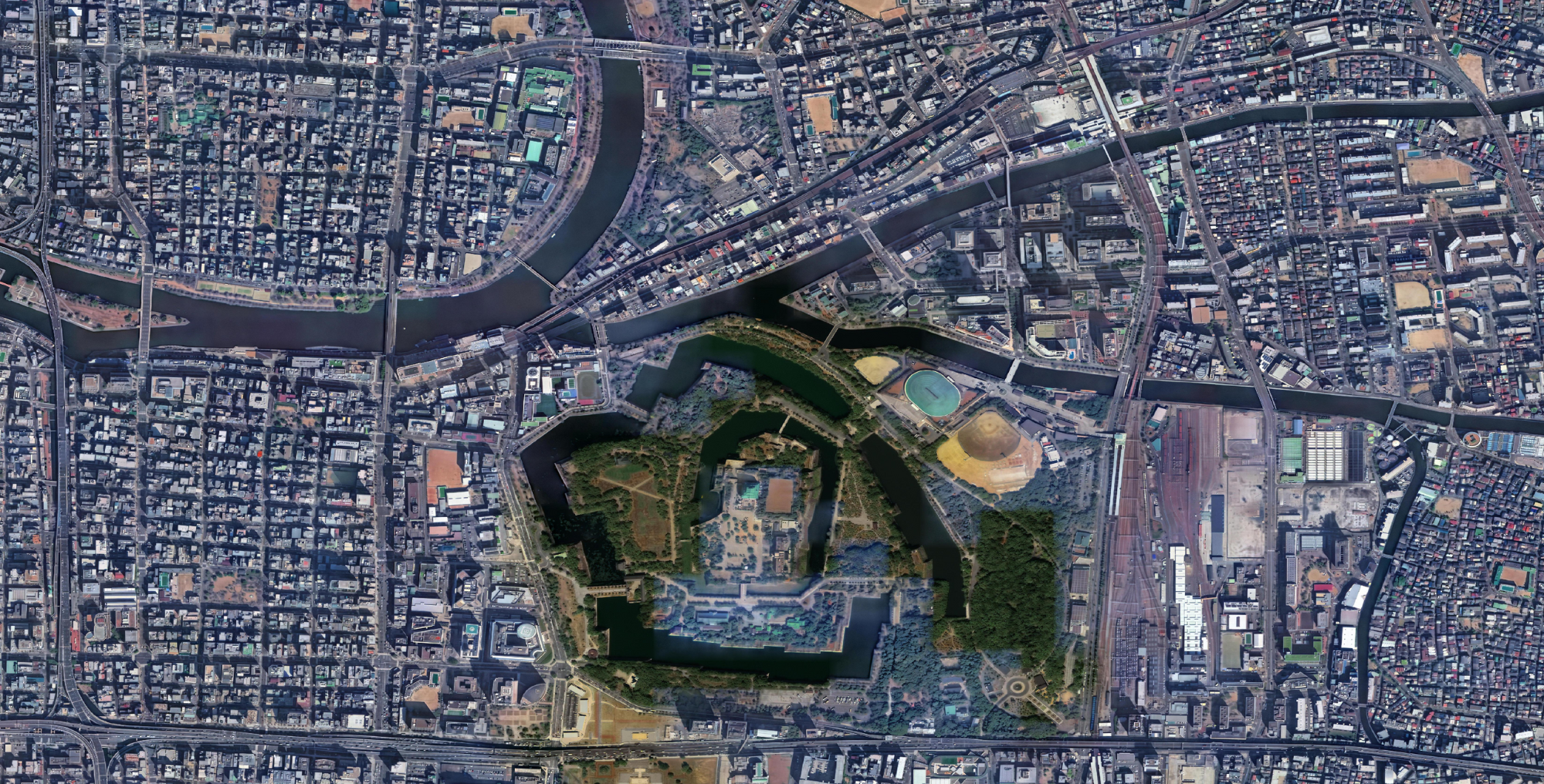 Land cover extracted from satellite imagery