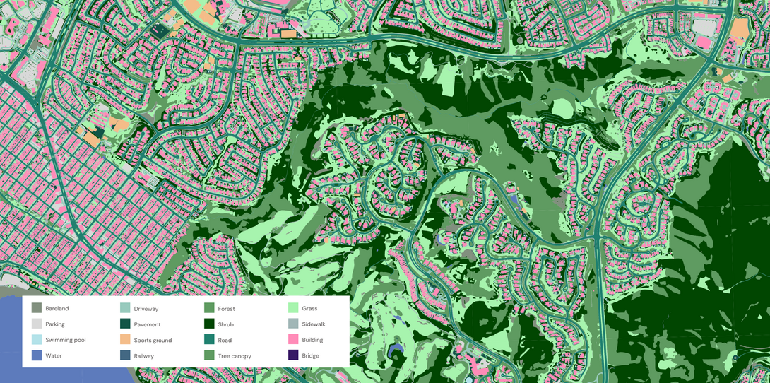 Land cover data for geospatial wildfire hazard analysis