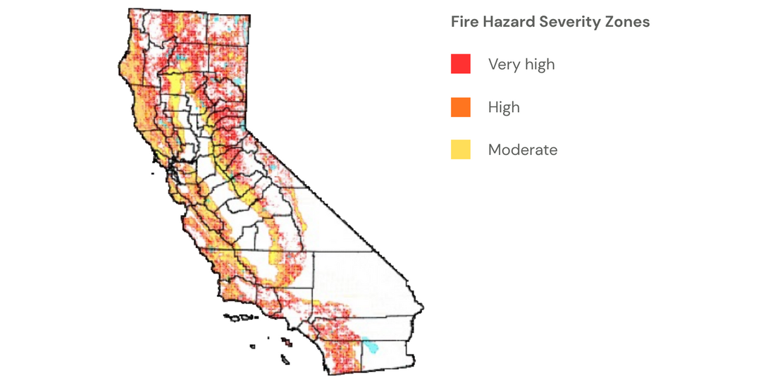 California fire hazard severity zone mapping