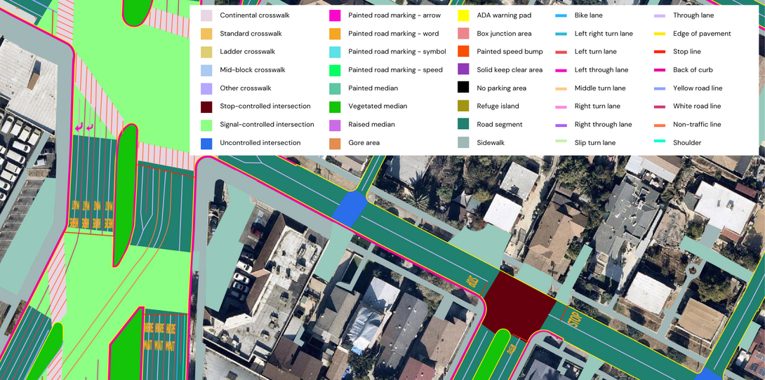 Advanced transportation geospatial data