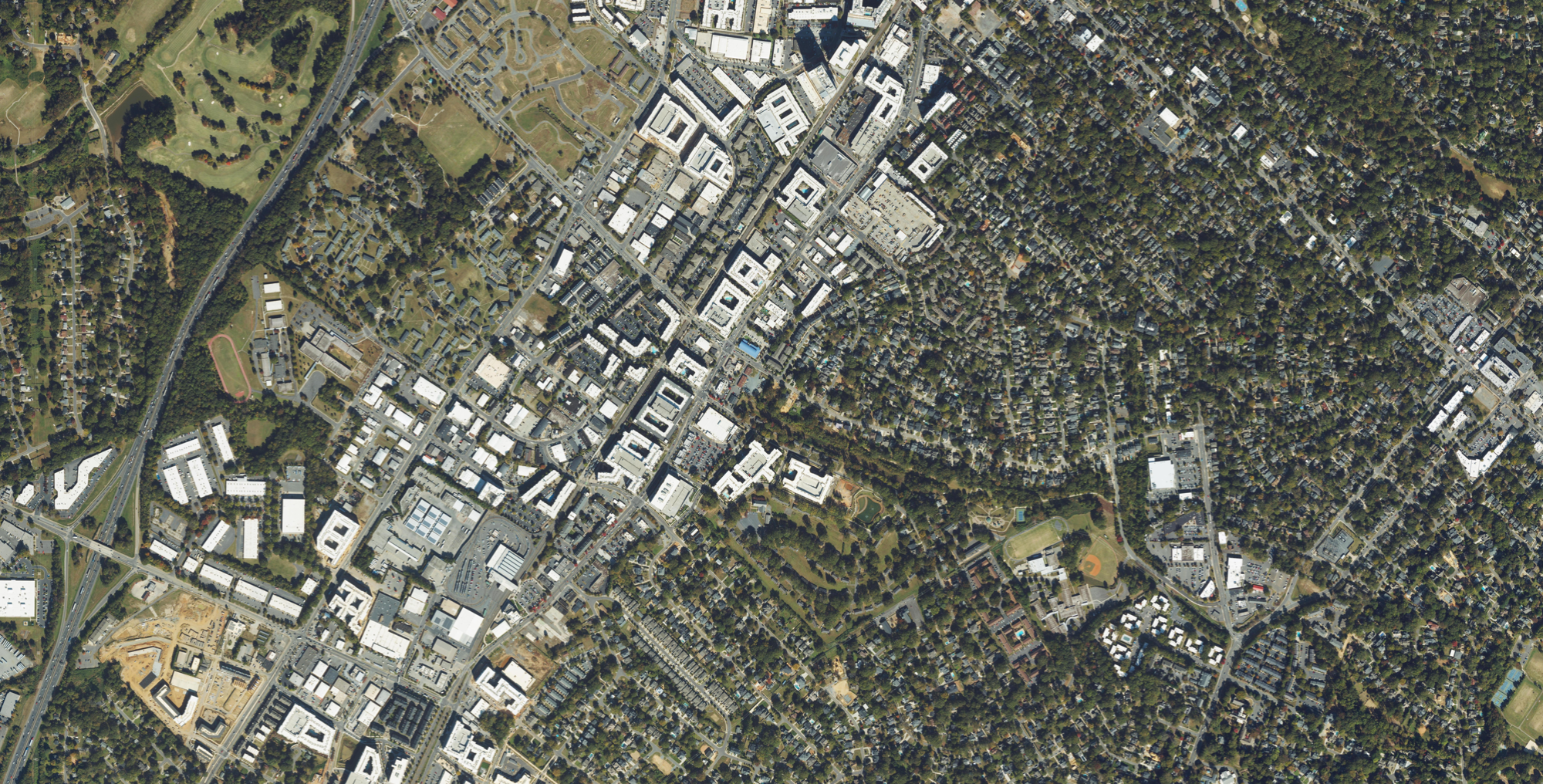 Impervious surface map North Carolina